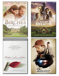 Birches, Why We Breathe, Fathers Love Letter, & 2nd Greatest - DVD 4-Pack